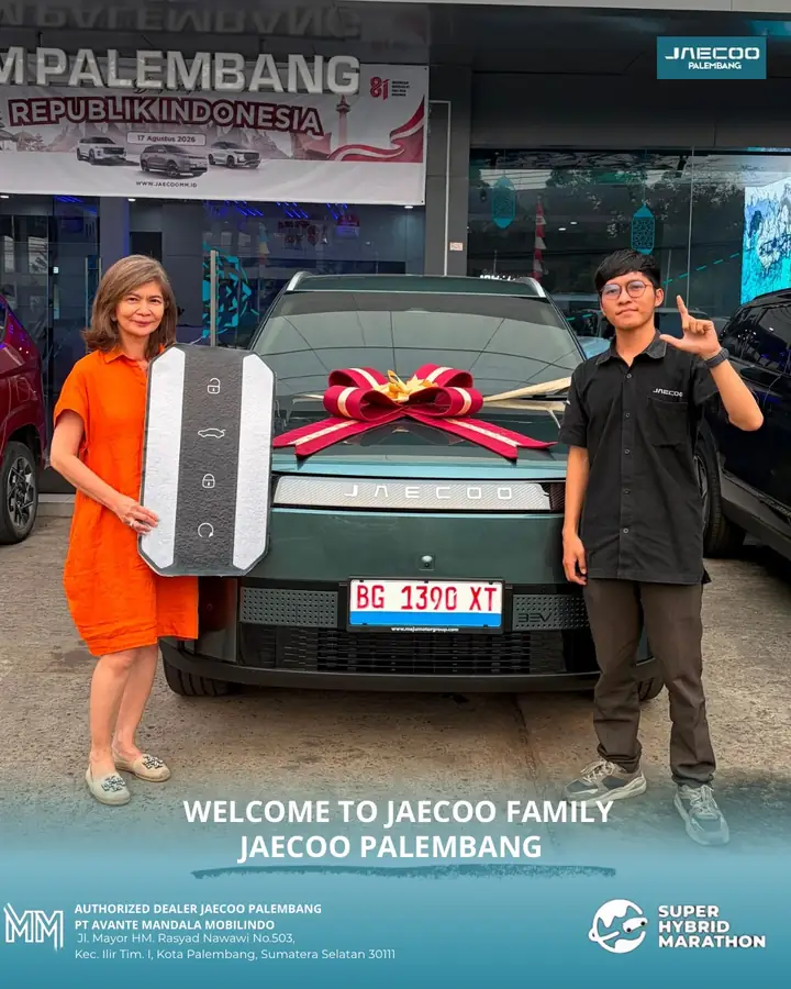 Serah terima JAECOO J5 EV Palembang — Welcome to JAECOO Family