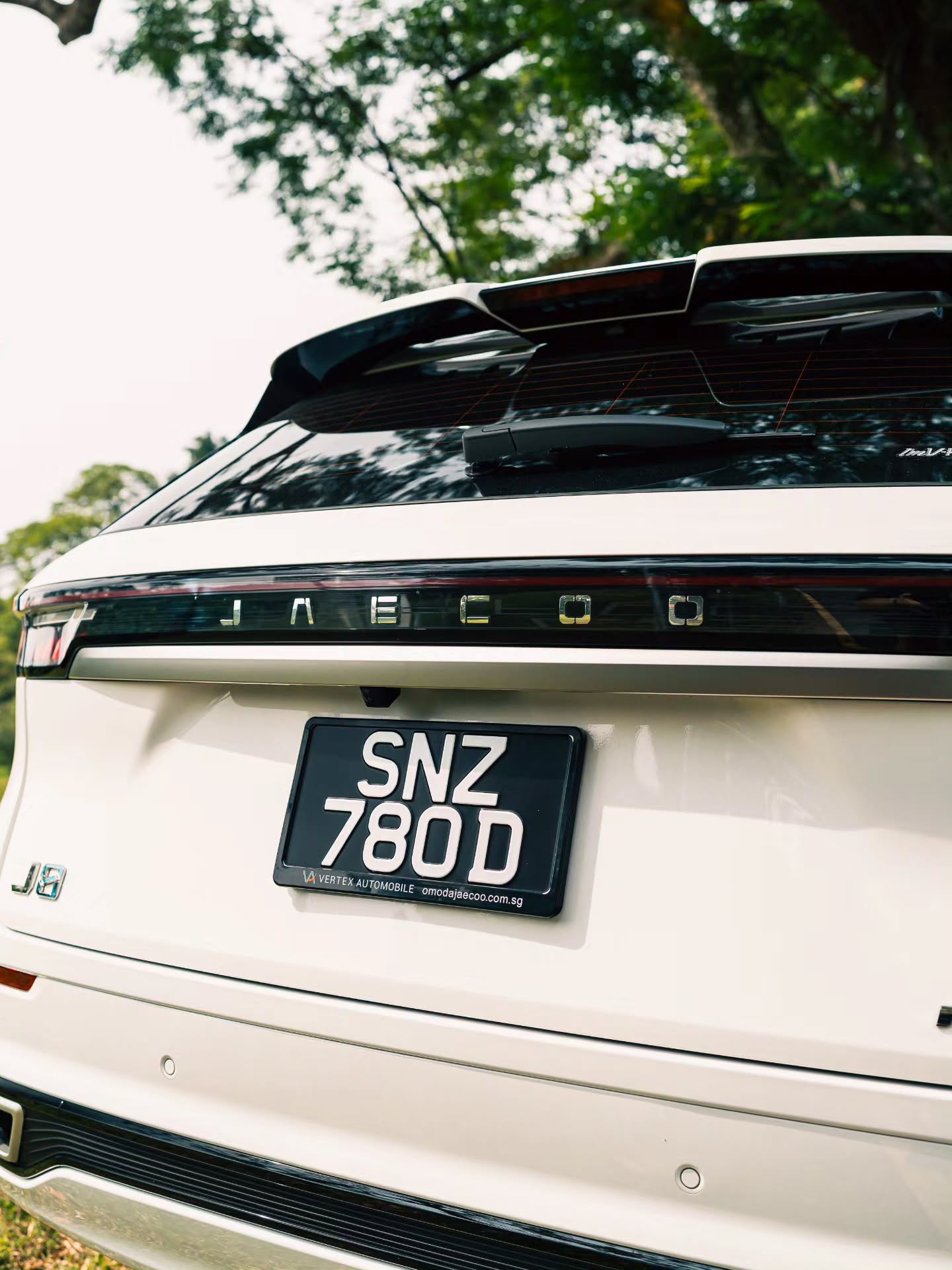 Detail desain belakang JAECOO J8